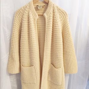 Vintage Wool Coat Hand Loomed
